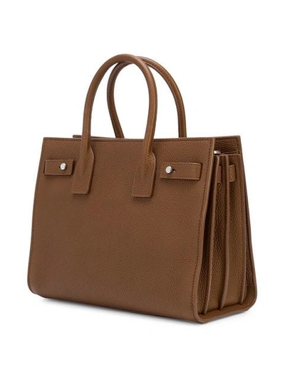 Shop Saint Laurent Sac De Jour Crossbody Bag In Brown