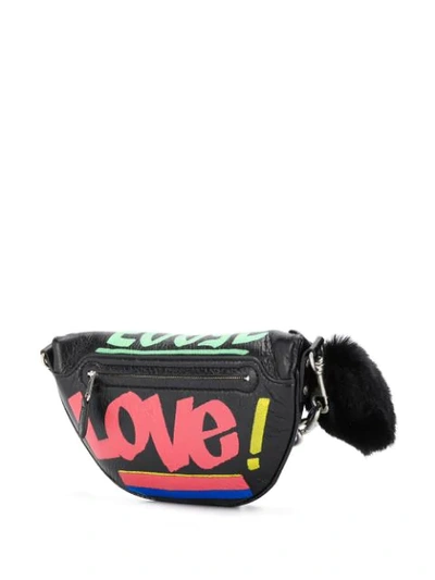 Shop Balenciaga Souvenir Puff Belt Bag - Black