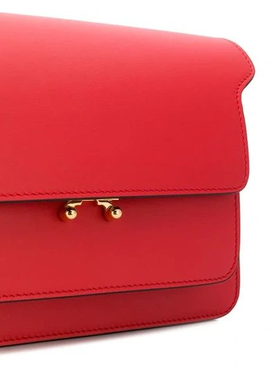 Shop Marni Medium Trunk Bag In Red
