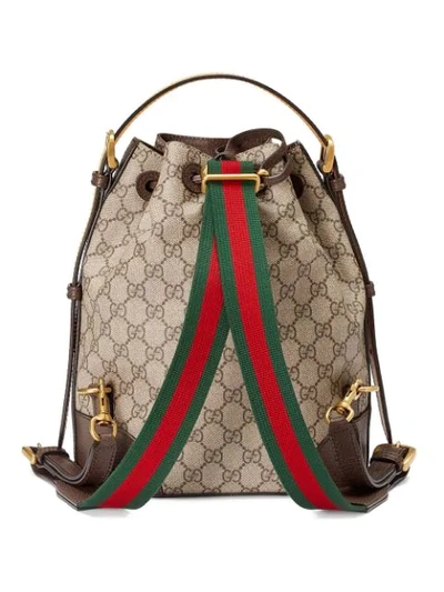 Gucci Neo Vintage Gg Supreme Backpack In Brown | ModeSens