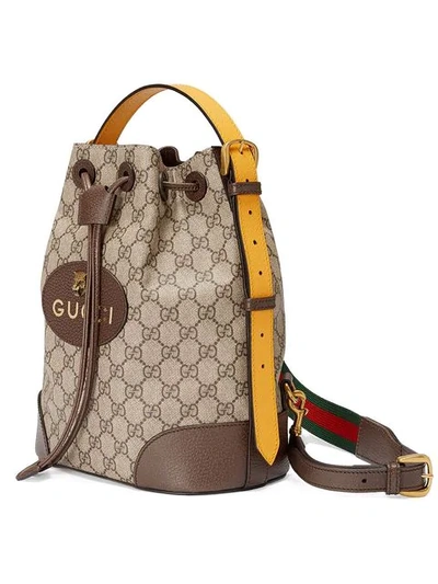 Shop Gucci Gg Supreme Backpack In Brown