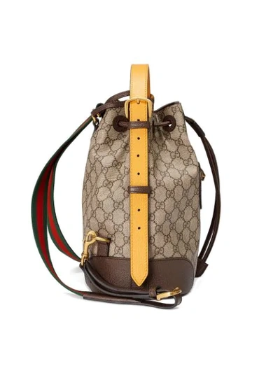 Shop Gucci Gg Supreme Backpack In Brown