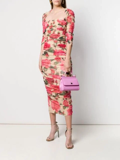 Shop Dolce & Gabbana Small Sicily Shoulder Bag In Pink