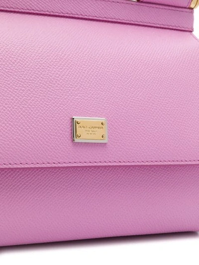 Shop Dolce & Gabbana Small Sicily Shoulder Bag In Pink
