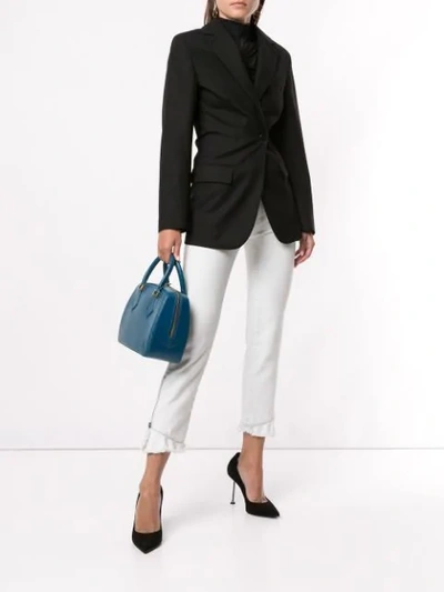 Pre-owned Louis Vuitton  Sablon Hand Bag In Blue