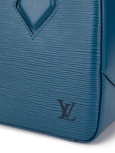 Pre-owned Louis Vuitton  Sablon Hand Bag In Blue