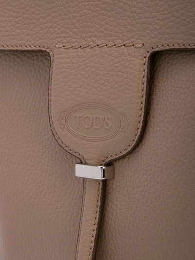 Shop Tod's Medium Tote Bag In Brown