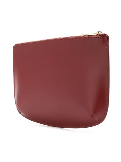 Shop A.p.c. Zipped Clutch Bag In Red