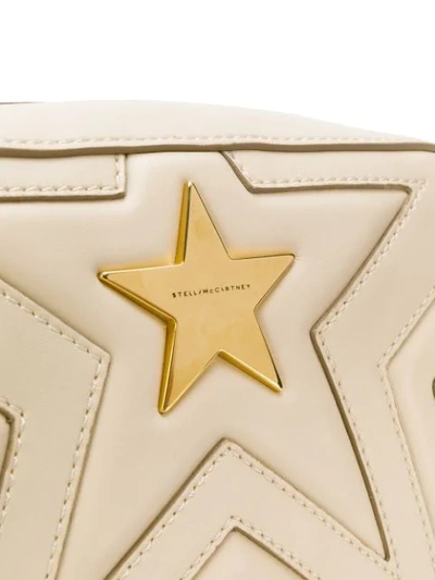 Shop Stella Mccartney Small Stella Star Shoulder Bag In Neutrals