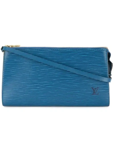 Pre-owned Louis Vuitton  Pochette Accessoires Hand Bag In Blue