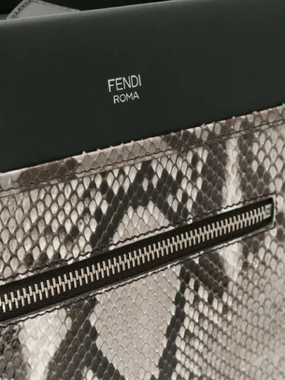 Shop Fendi Runaway Small Vit.century In Black
