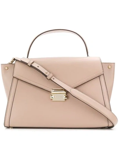 Shop Michael Michael Kors Whitney Tote Bag In Neutrals