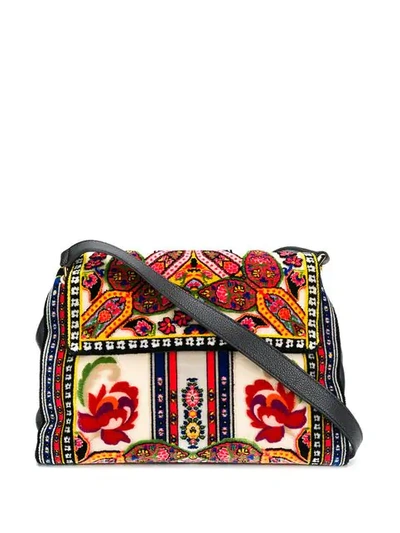 Shop Etro Printed Tote Bag In Black