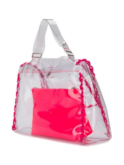 Shop Orciani Pvc Shoulder Bag - Neutrals