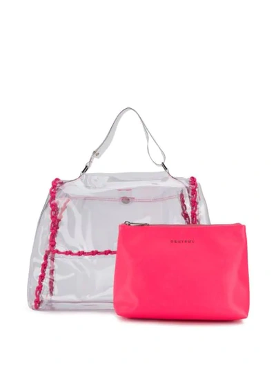 Shop Orciani Pvc Shoulder Bag - Neutrals