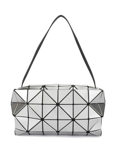 Shop Bao Bao Issey Miyake Geometric Shoulder Bag In Silver