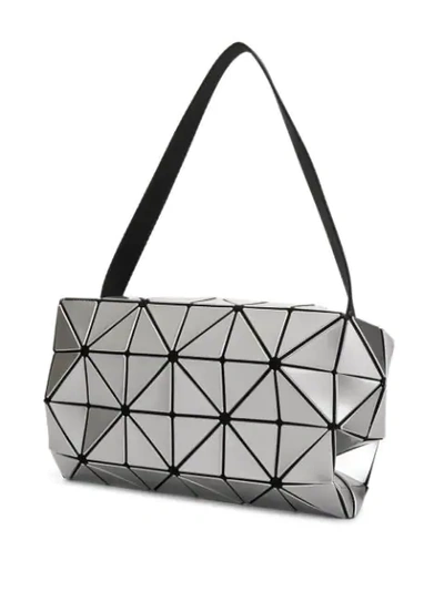 Shop Bao Bao Issey Miyake Geometric Shoulder Bag In Silver
