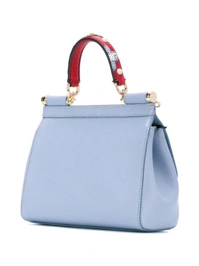 Shop Dolce & Gabbana Sicily Mini Bag - Blue