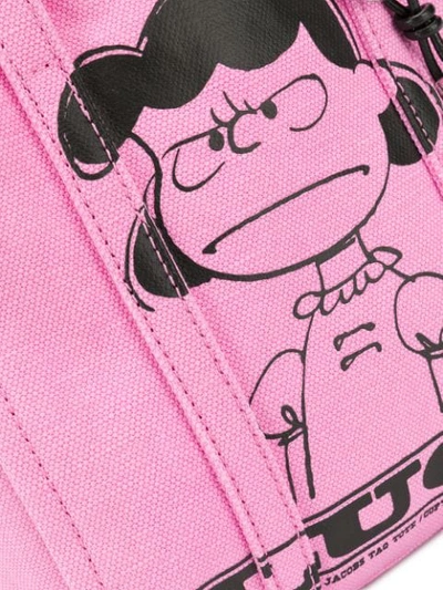 Shop Marc Jacobs X Peanuts® The Tag Tote With Lucy In Pink