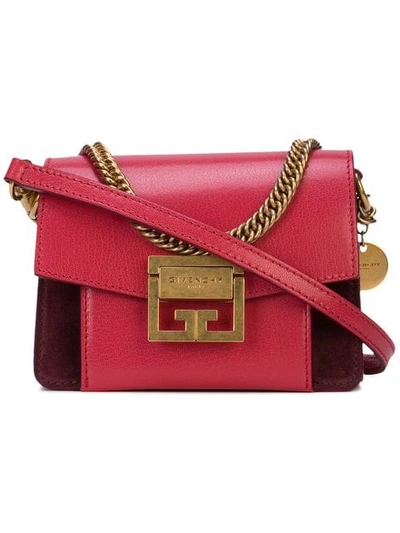 Shop Givenchy Gv3 Shoulder Bag In Red