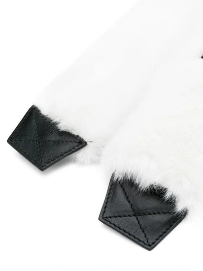 Shop Givenchy Furry Logo Back Strap In White