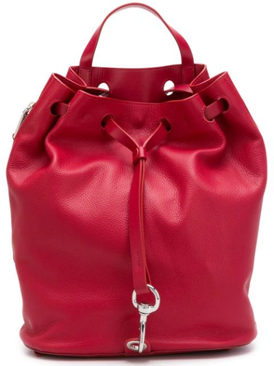 Shop Rebecca Minkoff Bucket Backpack - Red