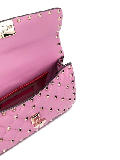 Shop Valentino Rockstud Small Shoulder Bag In Pink