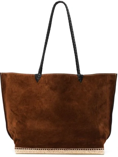 Shop Altuzarra ‘espadrille' Tote Large In Brown