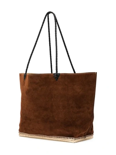 Shop Altuzarra ‘espadrille' Tote Large In Brown