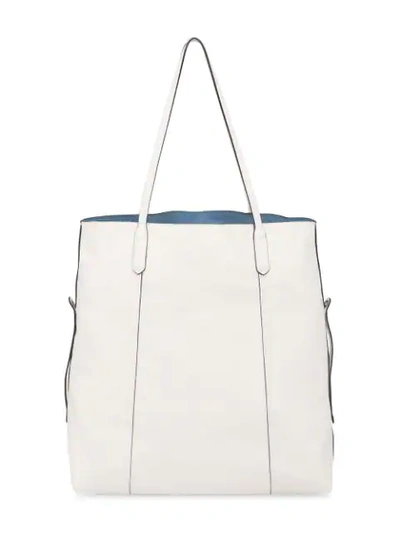 Shop Prada 'etiquette' Handtasche In F0scc White/astral Blue