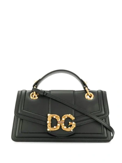 Shop Dolce & Gabbana Logo Tote Bags In Black