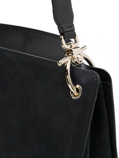 Shop Ferragamo Salvatore  Gancini Shoulder Bag - Black