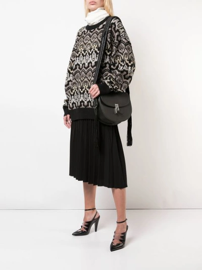 Shop Altuzarra Woven Strap Bag In Black