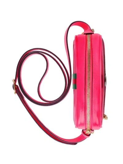 Shop Gucci Ophidia Mini Transparent Bag In Pink