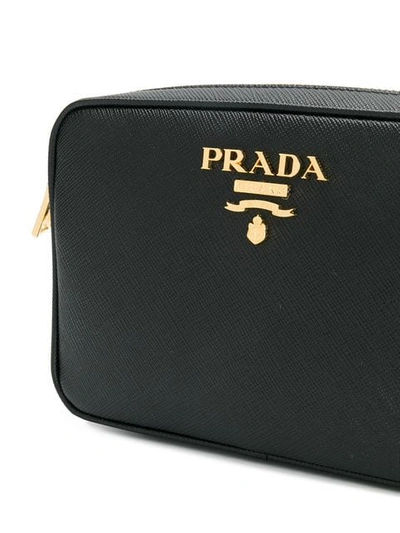 Shop Prada Saffiano Cross-body Bag In Black