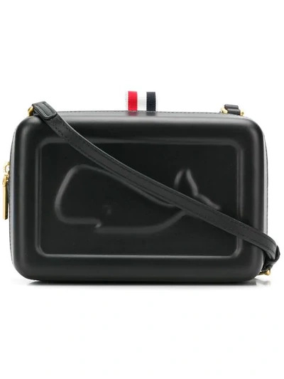 Shop Thom Browne Molded Whale Crossbody Bag In Black