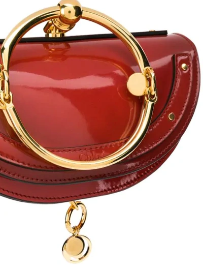 Shop Chloé Nile Minaudière Handbag In Red