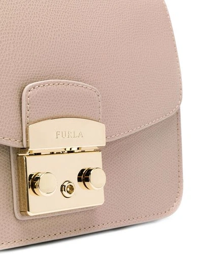 Shop Furla 'metropolis' Umhängetasche In Neutrals