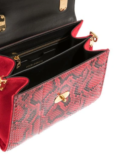 Shop Dolce & Gabbana Mini Welcome Bag In Red