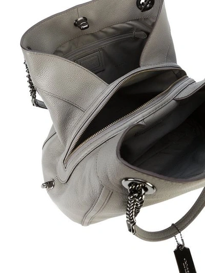 Shop Coach Edie Shoulder Bag In Grey