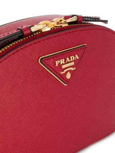 Shop Prada Odette Mini Shoulder Bag In Red