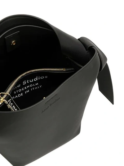 Shop Acne Studios Mini Musubi Shoulder Bag In Black