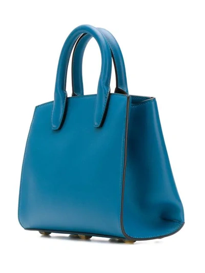 Shop Ferragamo Studio Bag In Blue