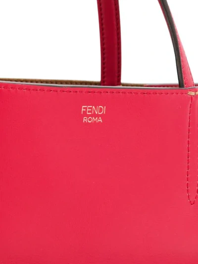 Shop Fendi Flip Tote Bag In Red