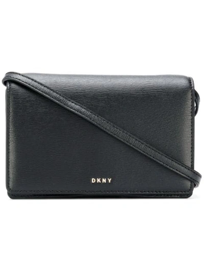 Shop Dkny Small Flap Crossbody Bag - Black