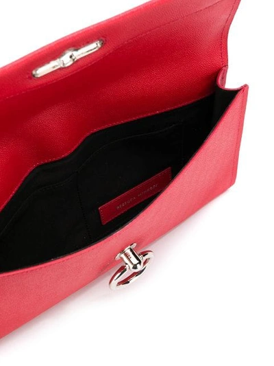 Shop Rebecca Minkoff Jean Clutch Bag In Red