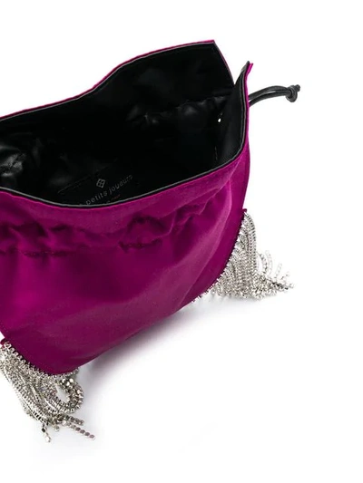 Shop Les Petits Joueurs Fringy Bag In Purple