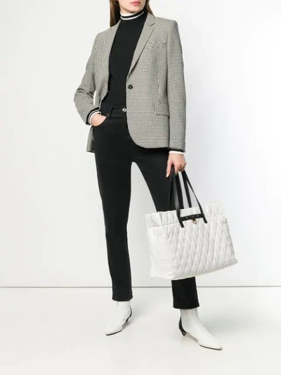 Shop Givenchy Quilted Tote Bag In White