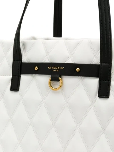 Shop Givenchy Quilted Tote Bag In White