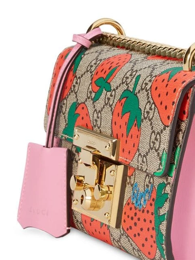 Shop Gucci Small Size Padlock Gg Shoulder Bag In 8483 Gg Beige